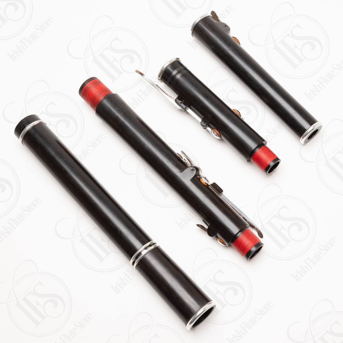 Michael Grinter Blackwood & Silver Large Hole Rudall 6-Key, D