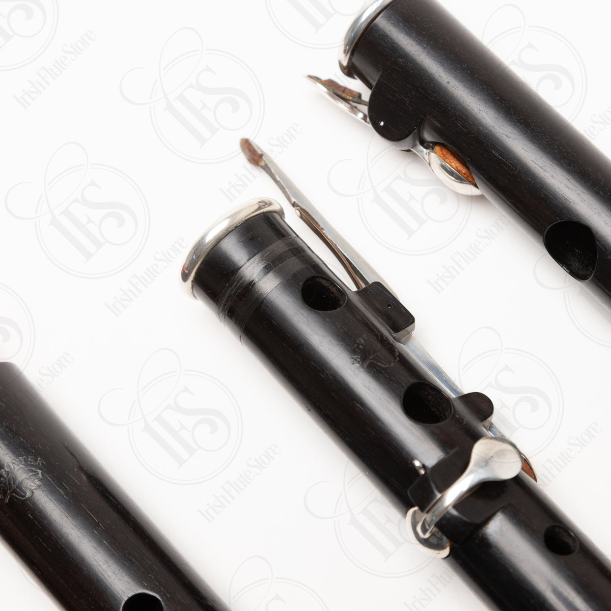 Michael Grinter Blackwood & Silver Large Hole Rudall 6-Key, D