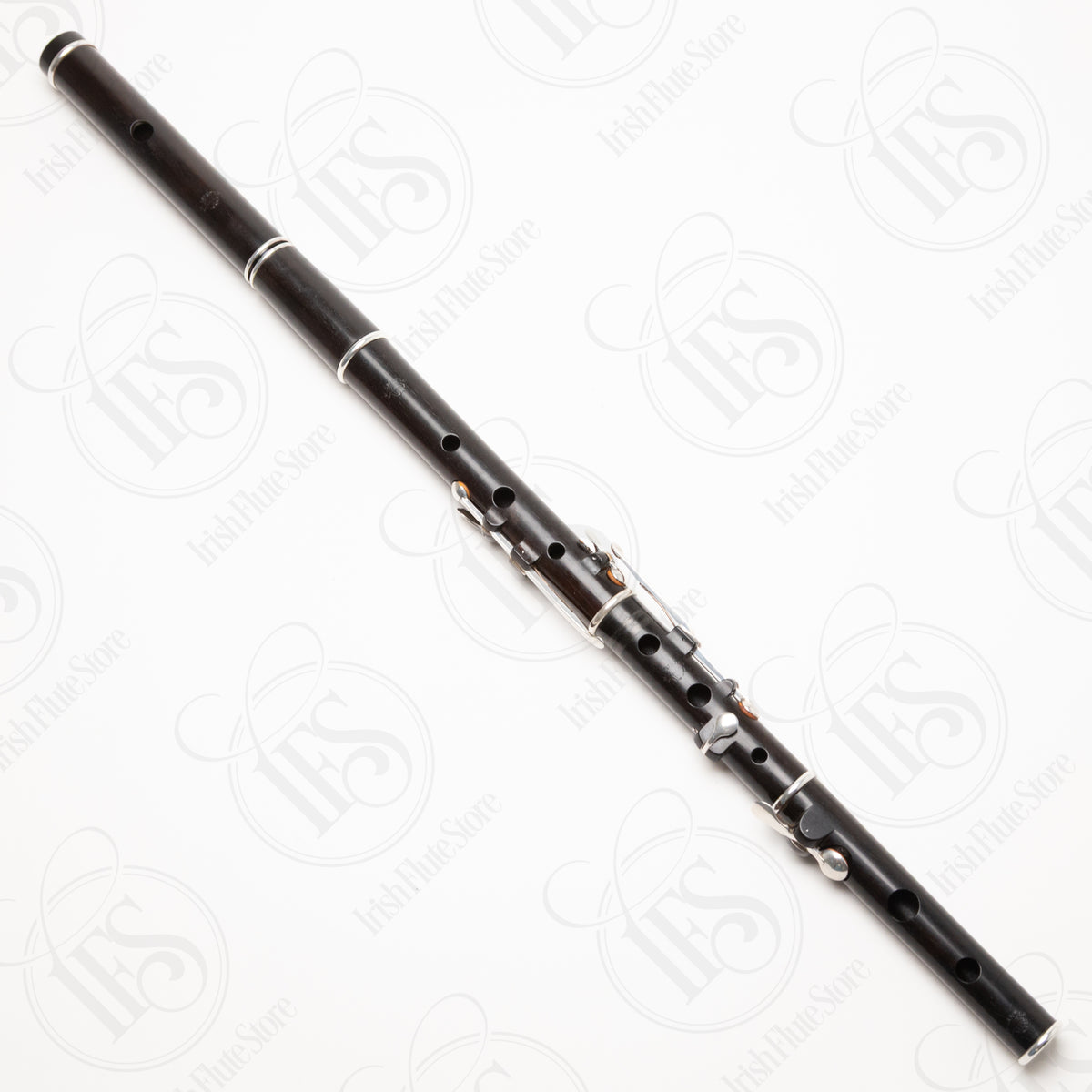 Michael Grinter Blackwood & Silver Large Hole Rudall 6-Key, D