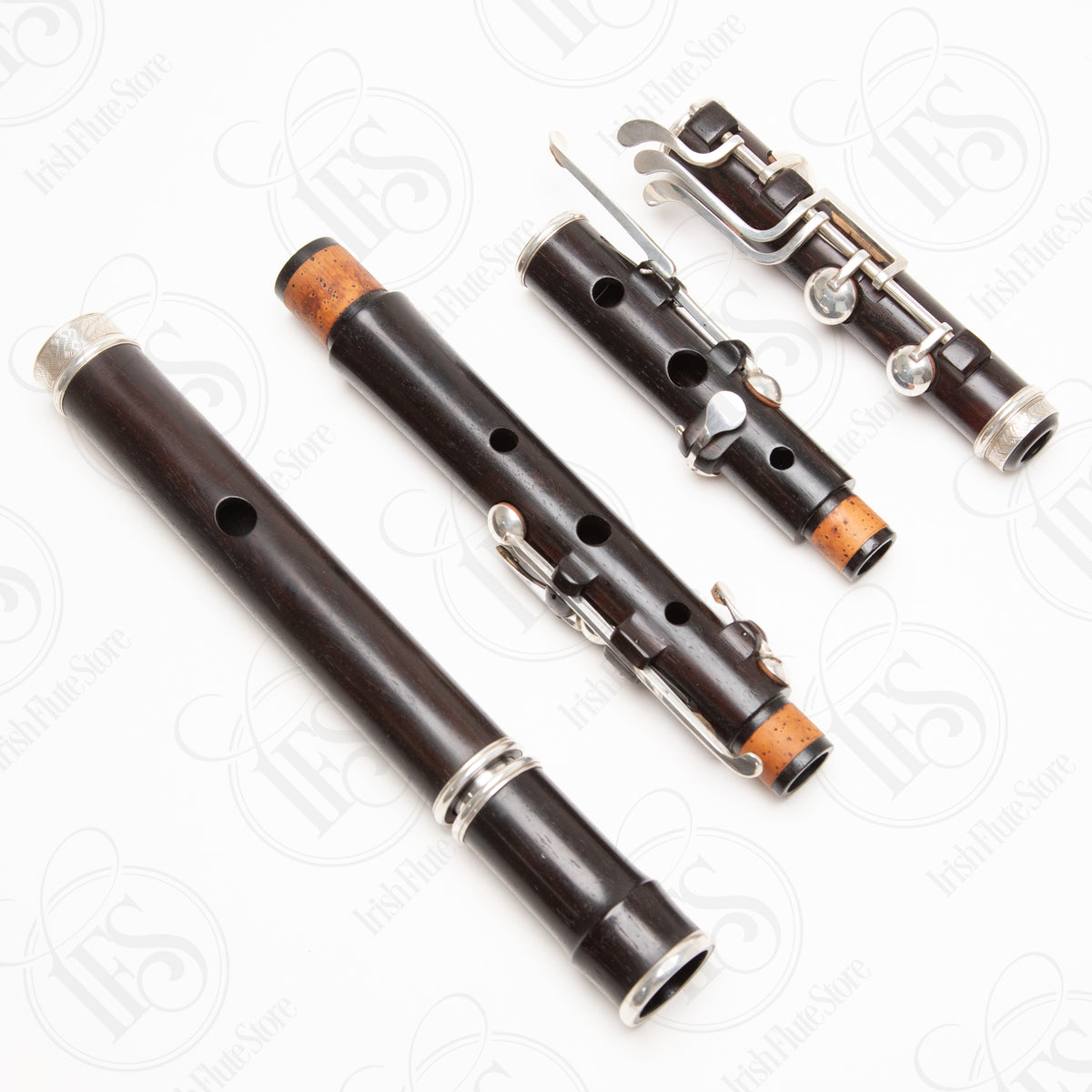 Jay Ham Cocobolo & Silver Large Hole Rudall 8-Key, D