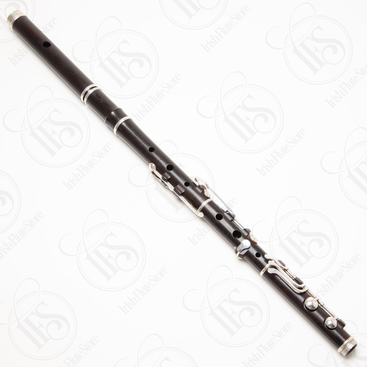 Jay Ham Cocobolo & Silver Large Hole Rudall 8-Key, D