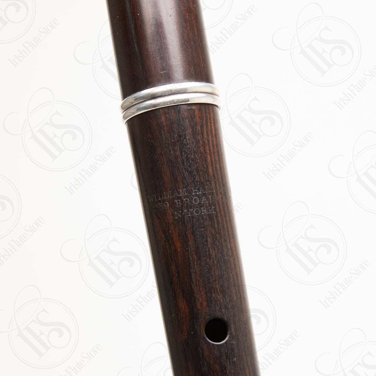 Olwell Restored William Hall & Son Cocus & Silver 8-Key, D