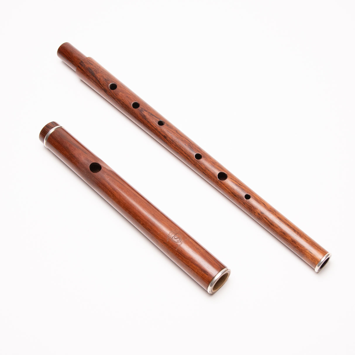 Jos Morneaux / Sweetheart Honduran Rosewood Flute in D with Silver Rings