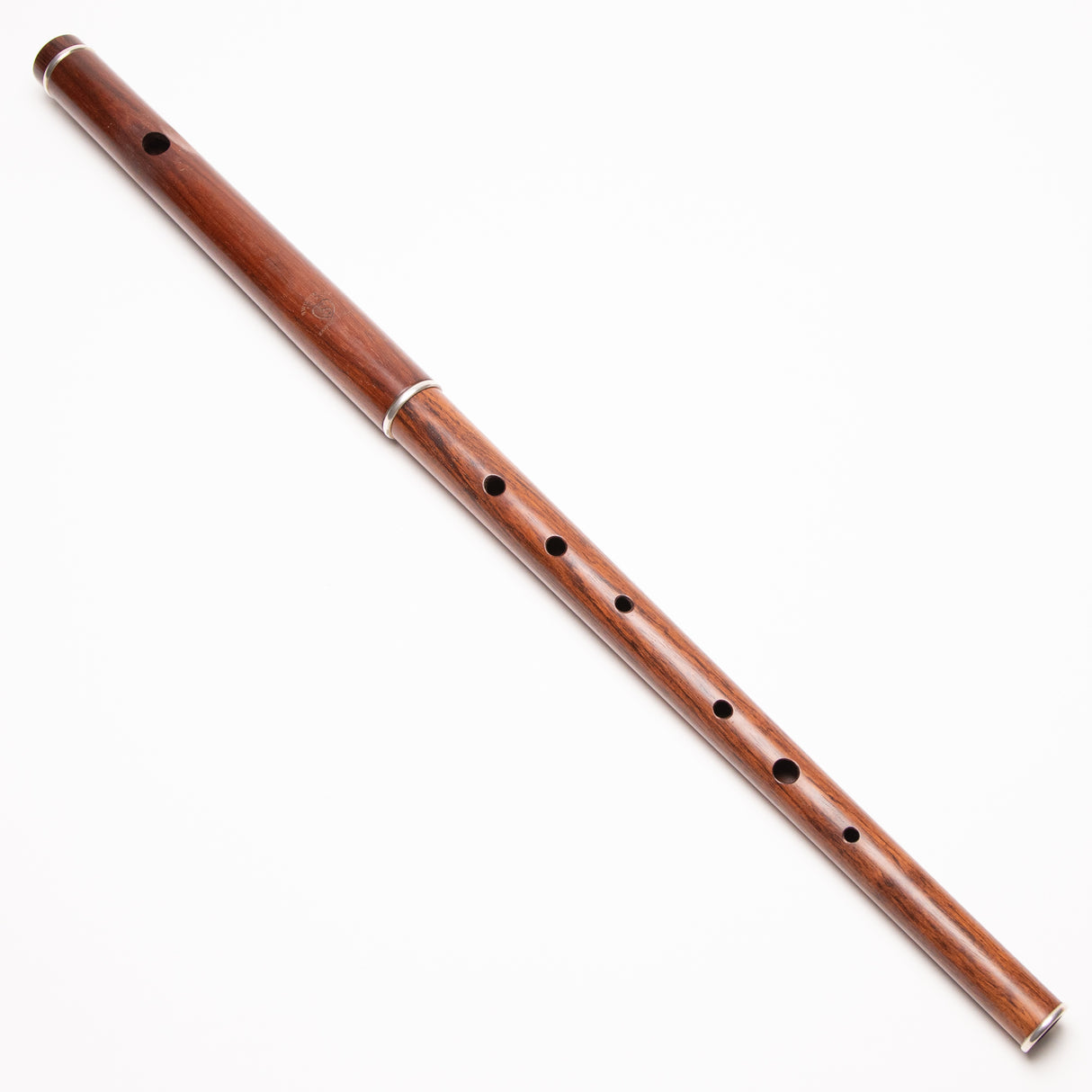 Jos Morneaux / Sweetheart Honduran Rosewood Flute in D with Silver Rings