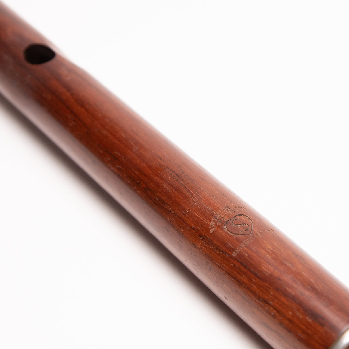Jos Morneaux / Sweetheart Honduran Rosewood Flute in D with Silver Rings