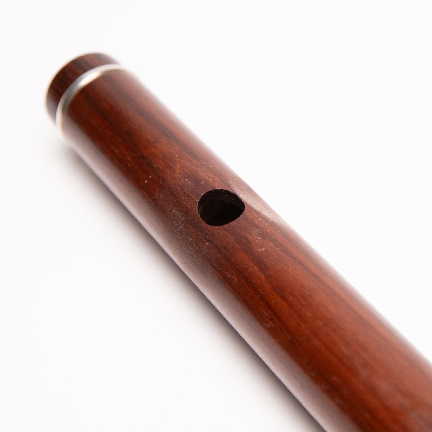 Jos Morneaux / Sweetheart Honduran Rosewood Flute in D with Silver Rings
