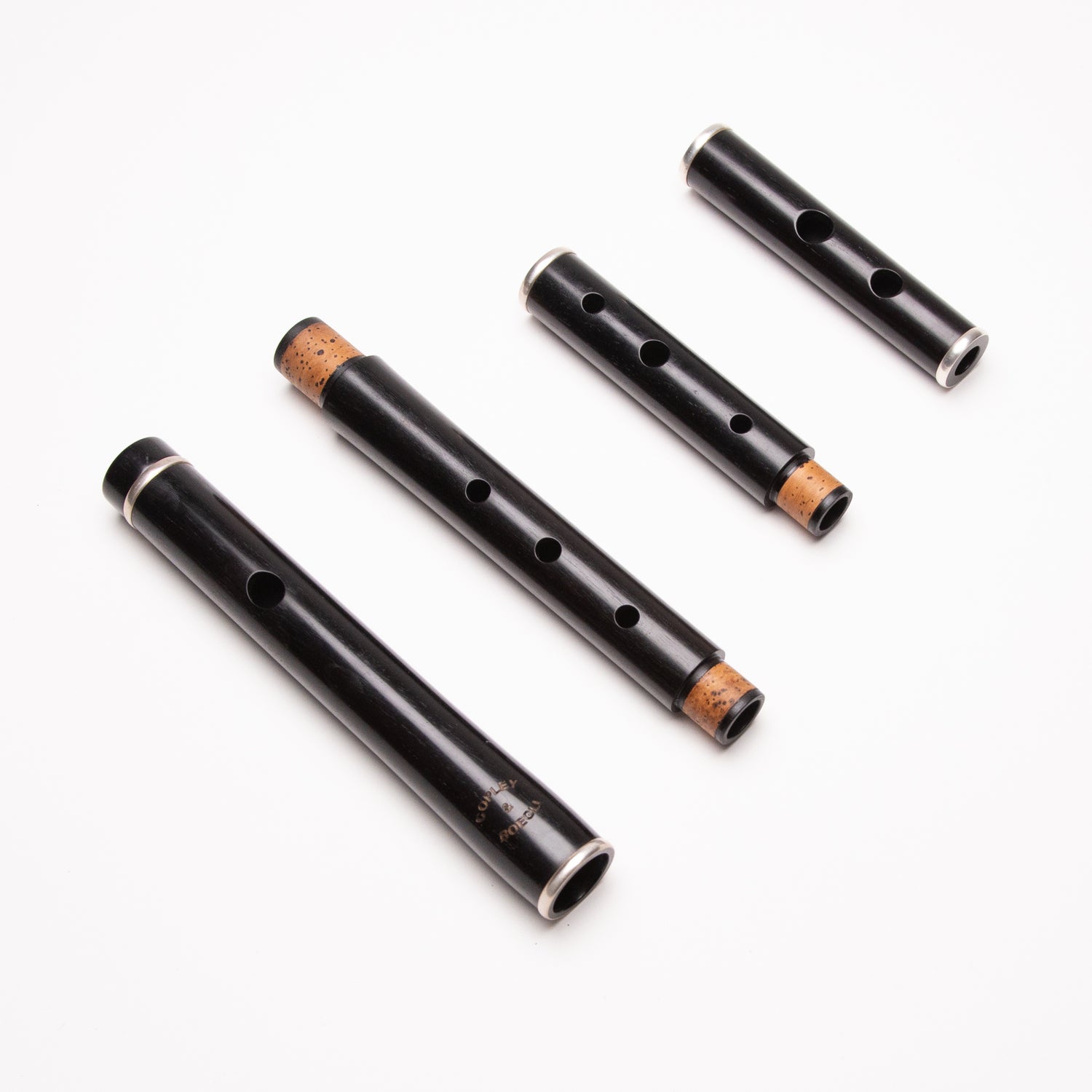 Copley & Boegli Blackwood & Silver F Irish Flute