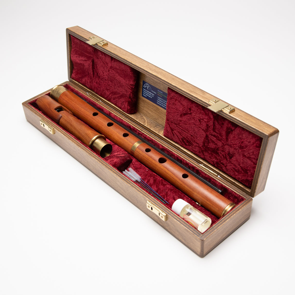 PA-Music Low G Whistle in Pear Wood and Brass