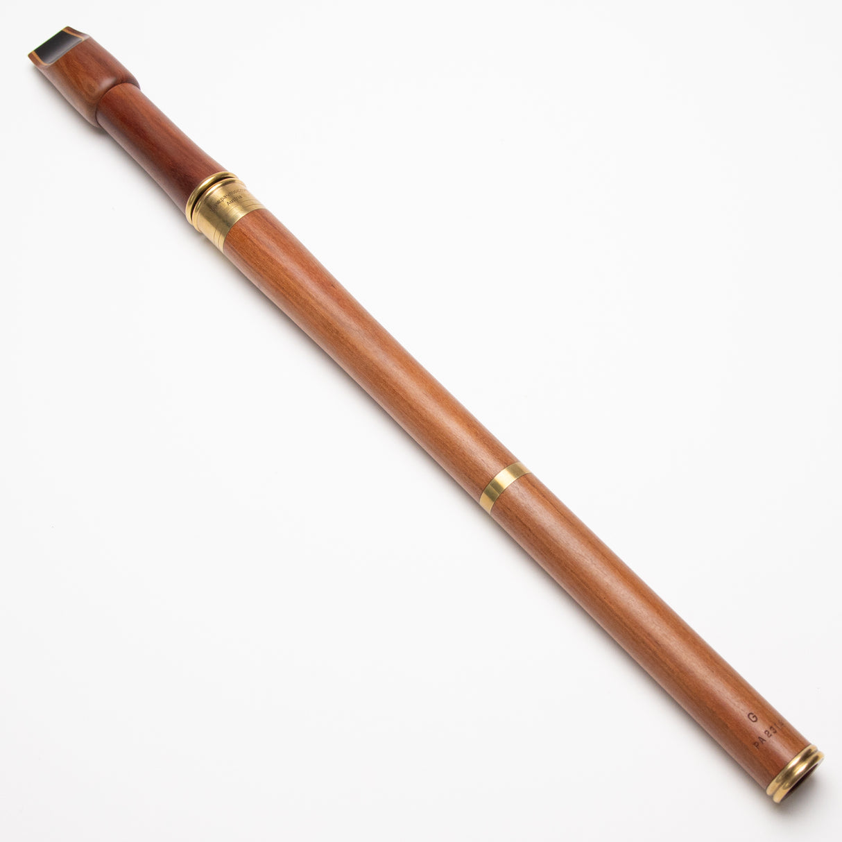 PA-Music Low G Whistle in Pear Wood and Brass