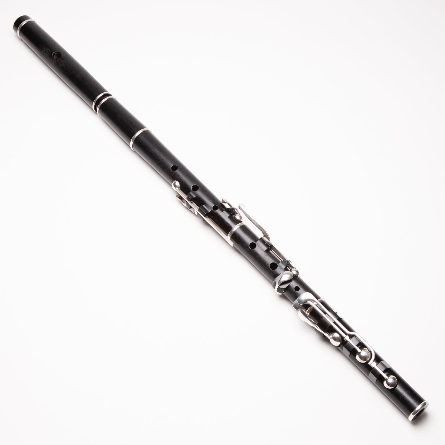 John Gallagher 8-Key Blackwood & Silver Small Hole Rudall