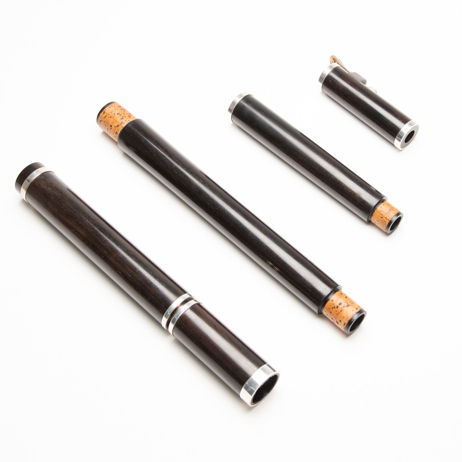 Peter Noy Blackwood & Silver 1-Key Low Bb Flute