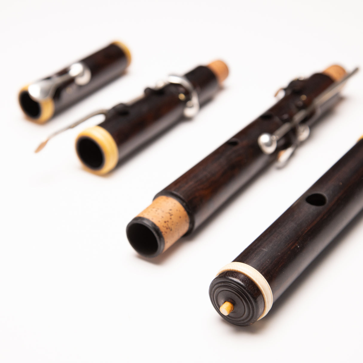 Pat Olwell Restored Peloubet Cocus & Ivory 6-Key Flute