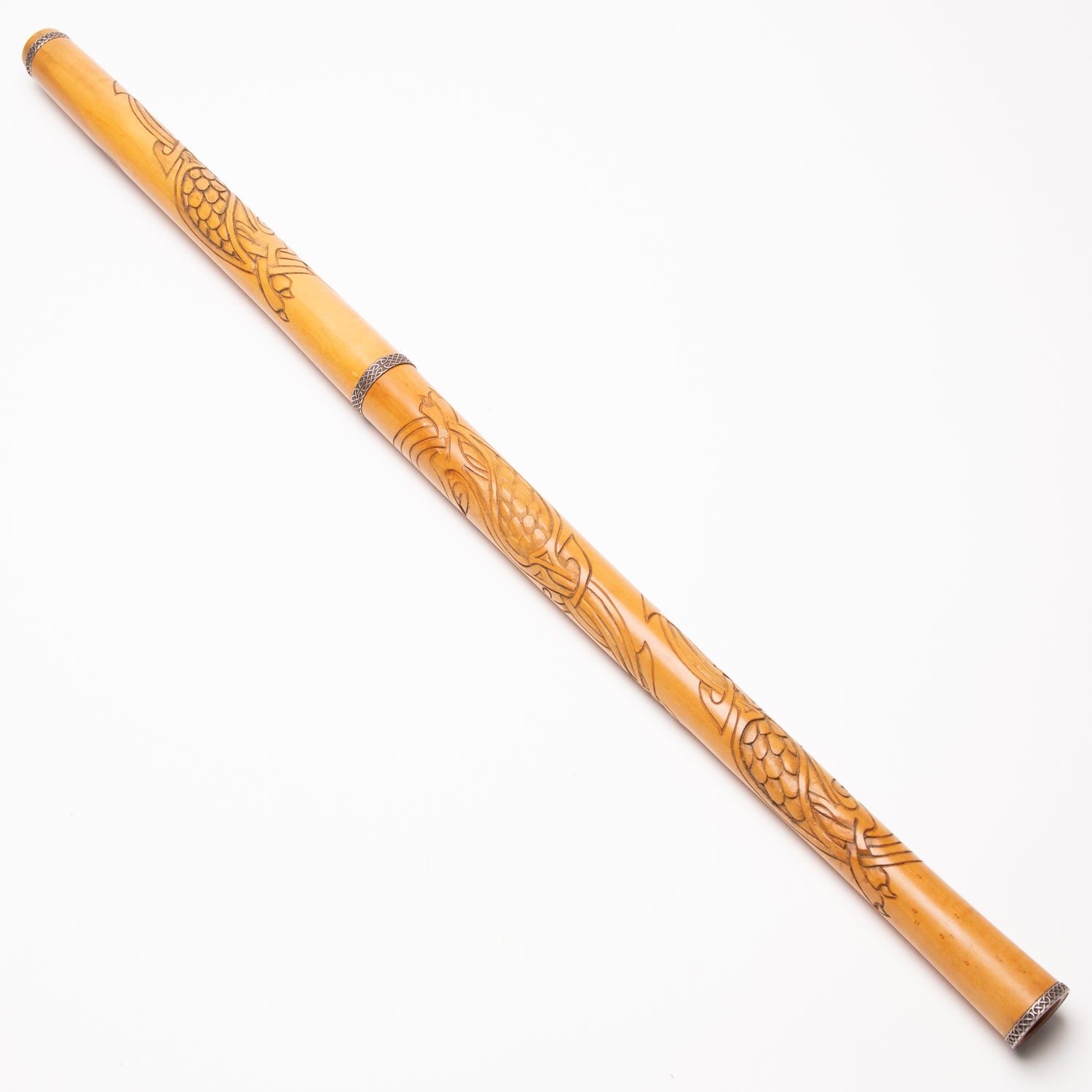 Martin Doyle Boxwood Carved Celtic Crane Flute