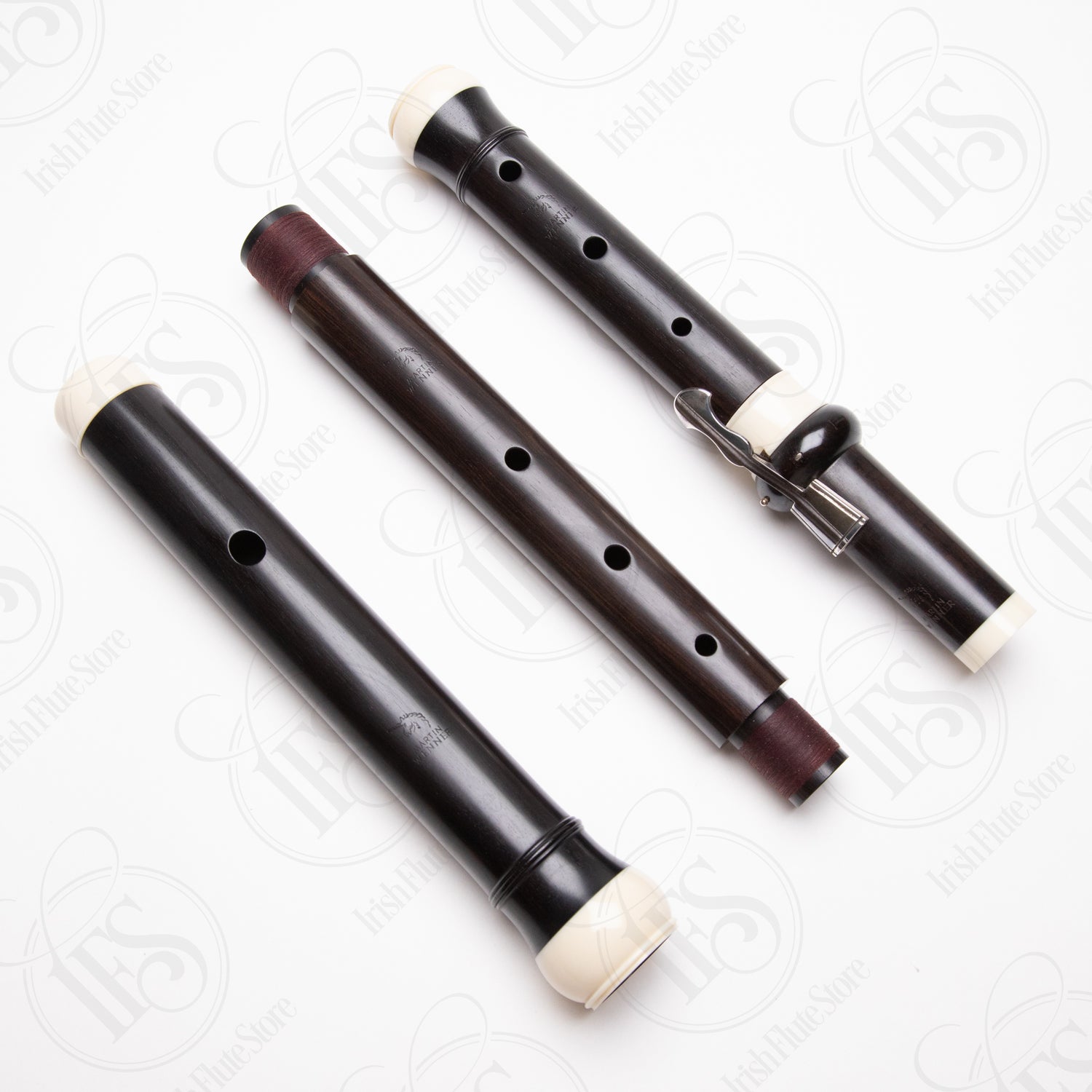 Martin Wenner C. Palanca Grenadilla Baroque Flute A415