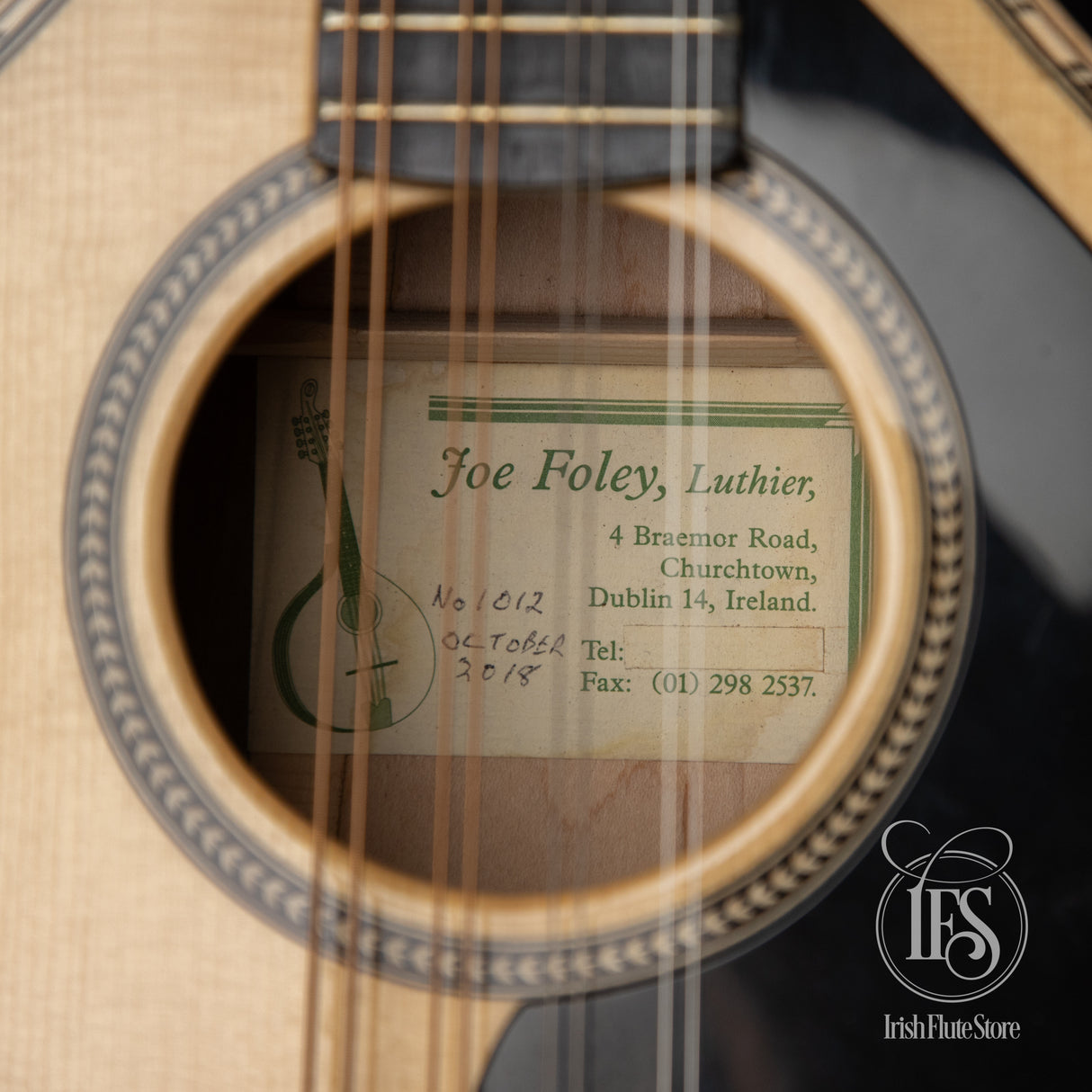 Joe Foley Rosewood & Swiss "Moon-Wood" Spruce Irish Bouzouki