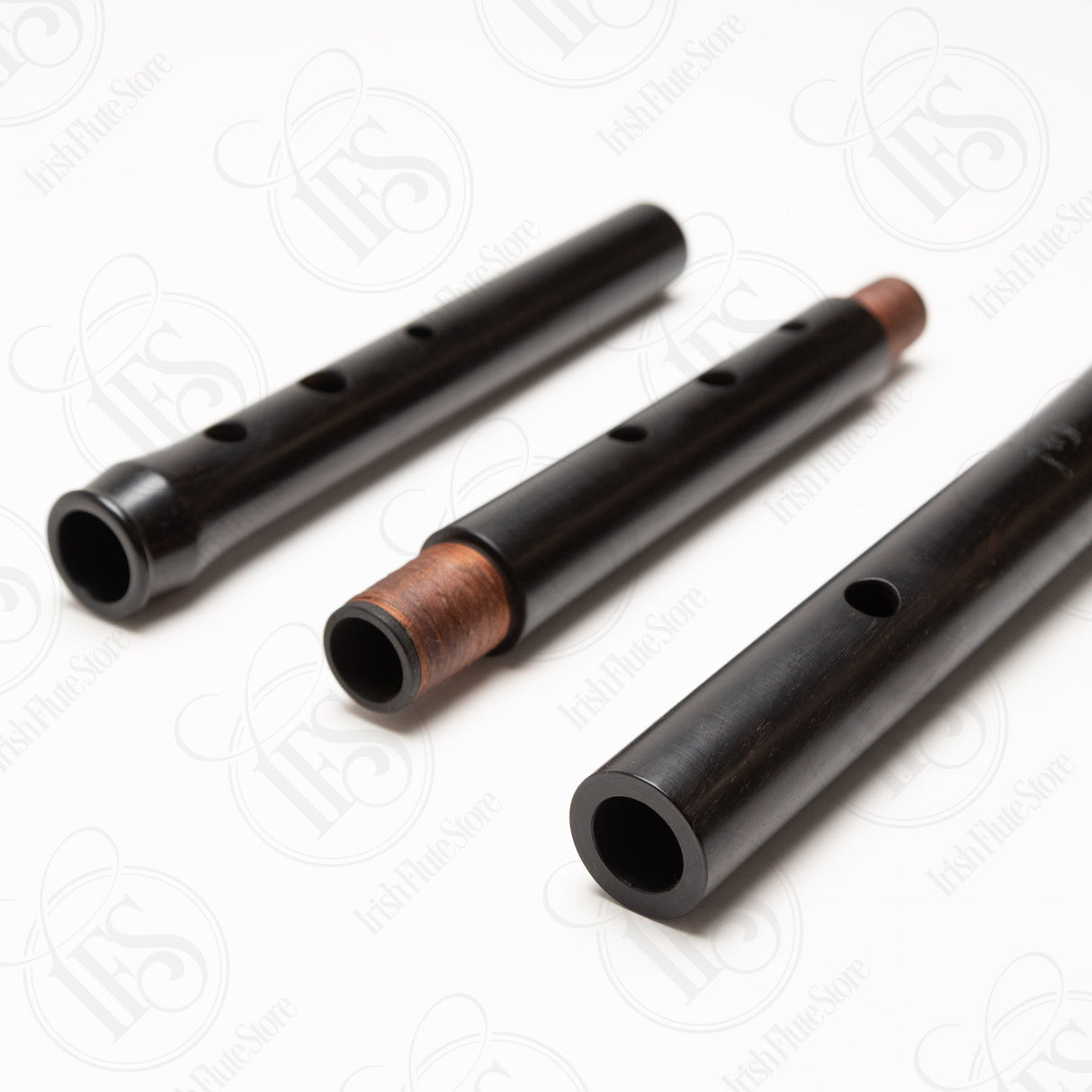 Casey Burns Blackwood Large Hole Folk Flute, D