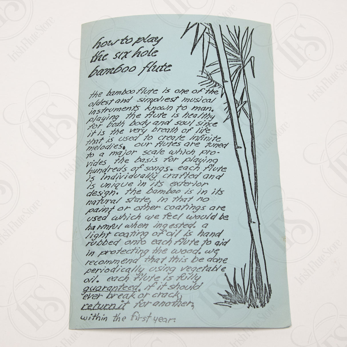 Sunreed Bamboo Bass F# Bamboo Flute