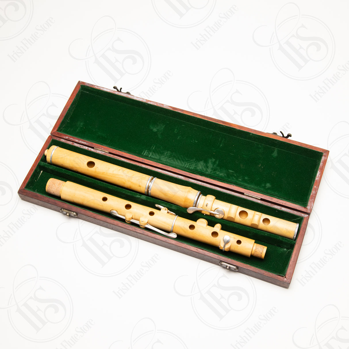 De Keyser European Boxwood & Silver 4-Key Large Hole Rudall, D