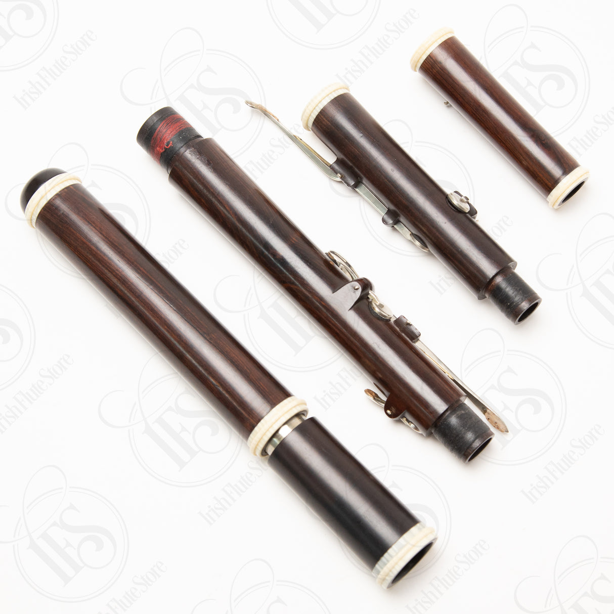 William Hall & Son Cocus & Silver 6-key, D