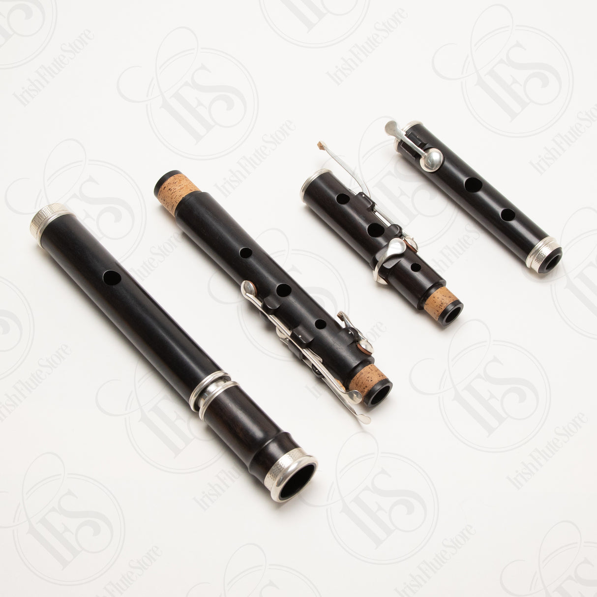 Jay Ham Blackwood & Silver 6-Key Large Hole Rudall, D