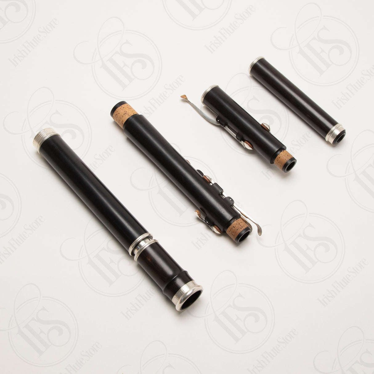 Jay Ham Blackwood & Silver 6-Key Large Hole Rudall, D