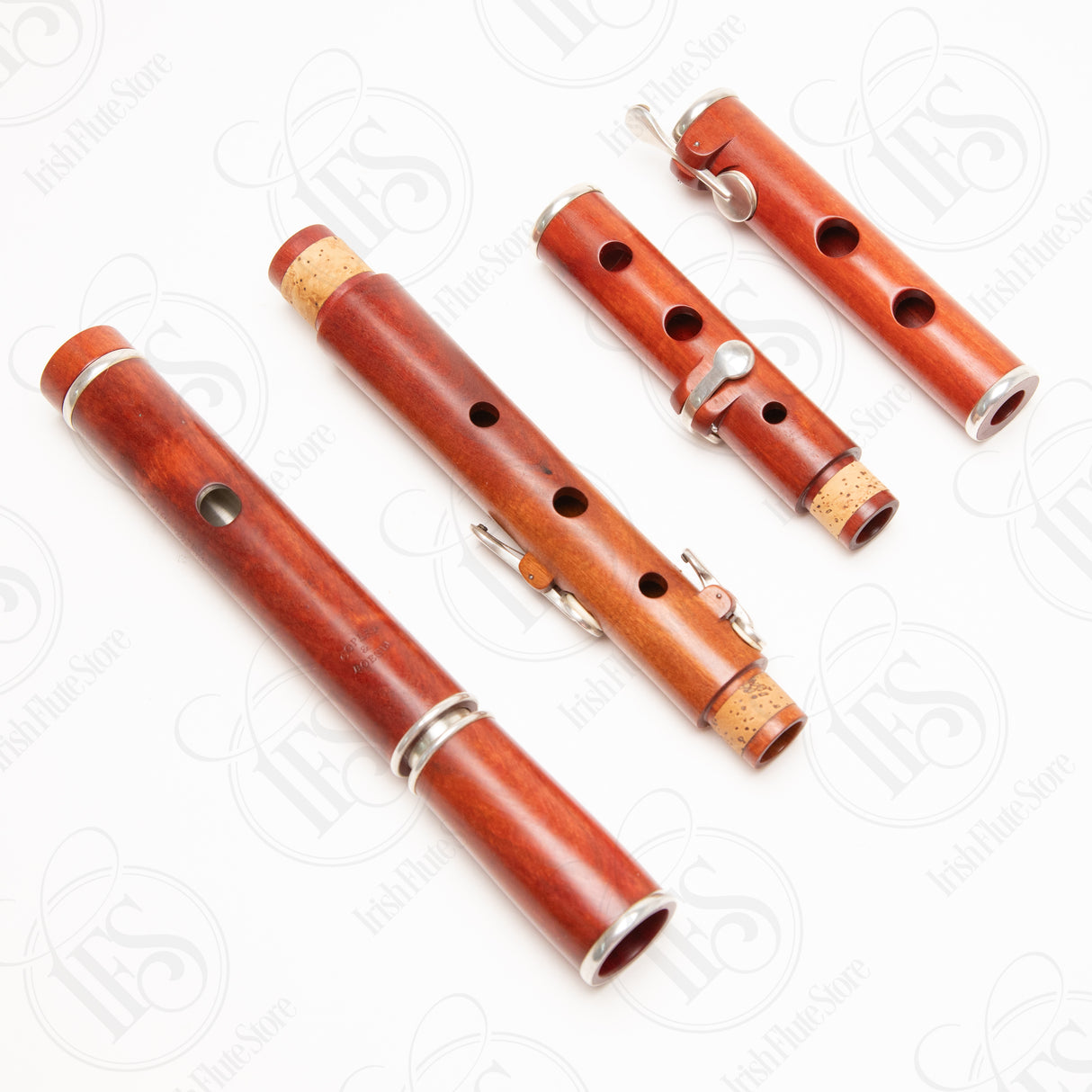 Copley & Boegli Pink Ivory & Silver 4-key Eb