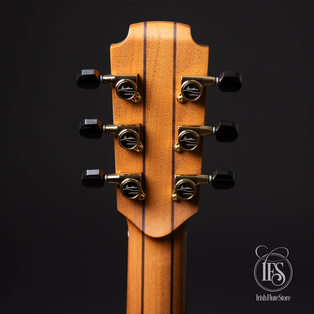 Lowden Guitars F25c Indian Rosewood & Red Cedar Headstock Rear