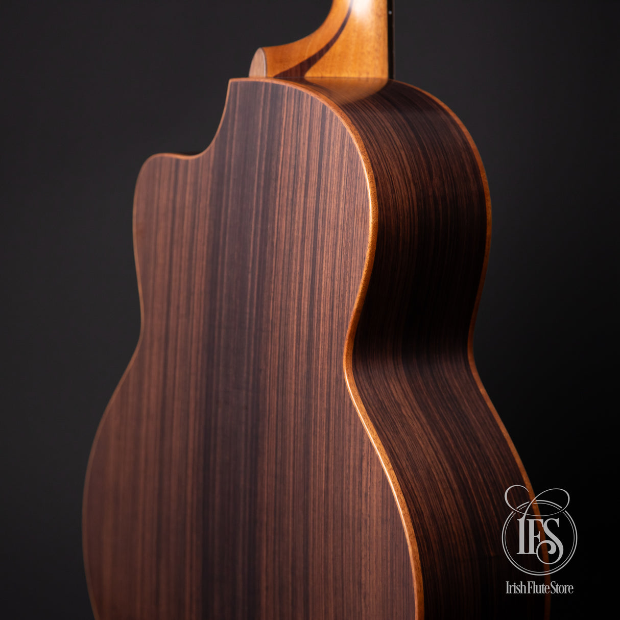 Lowden Guitars F25c Indian Rosewood & Red Cedar Left Rear 3/4 Closeup