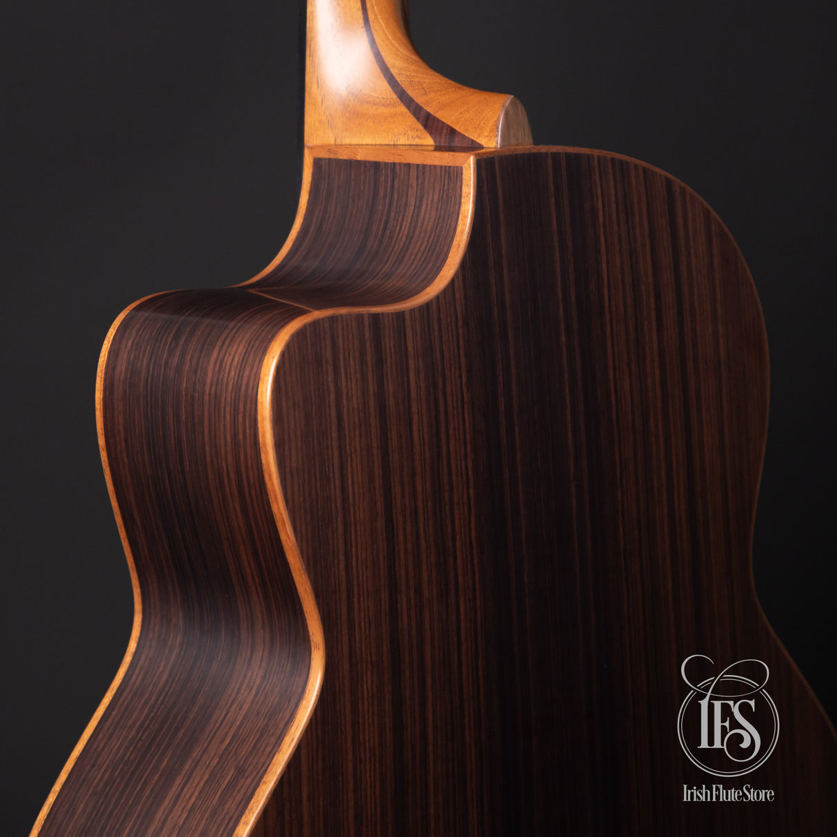Lowden Guitars F25c Indian Rosewood & Red Cedar Right Rear 3/4 Closeup