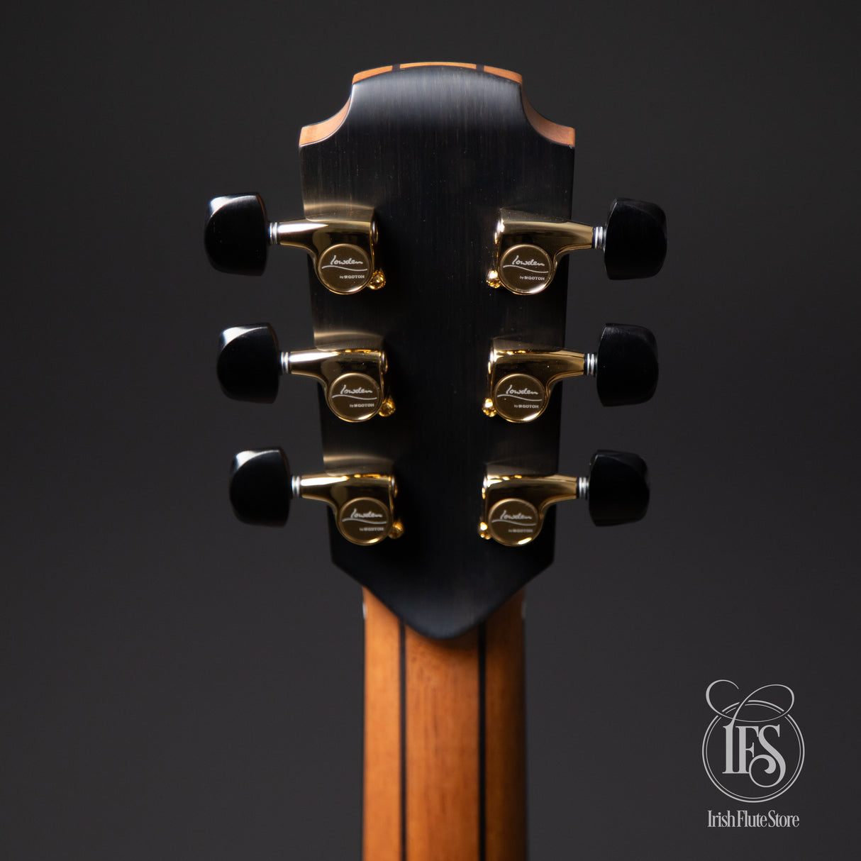 Lowden Guitars F35 Walnut & Red Cedar Headstock Rear