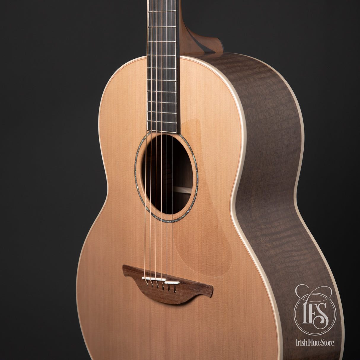 Lowden Guitars F35 Walnut & Red Cedar Right 3/4 Bout