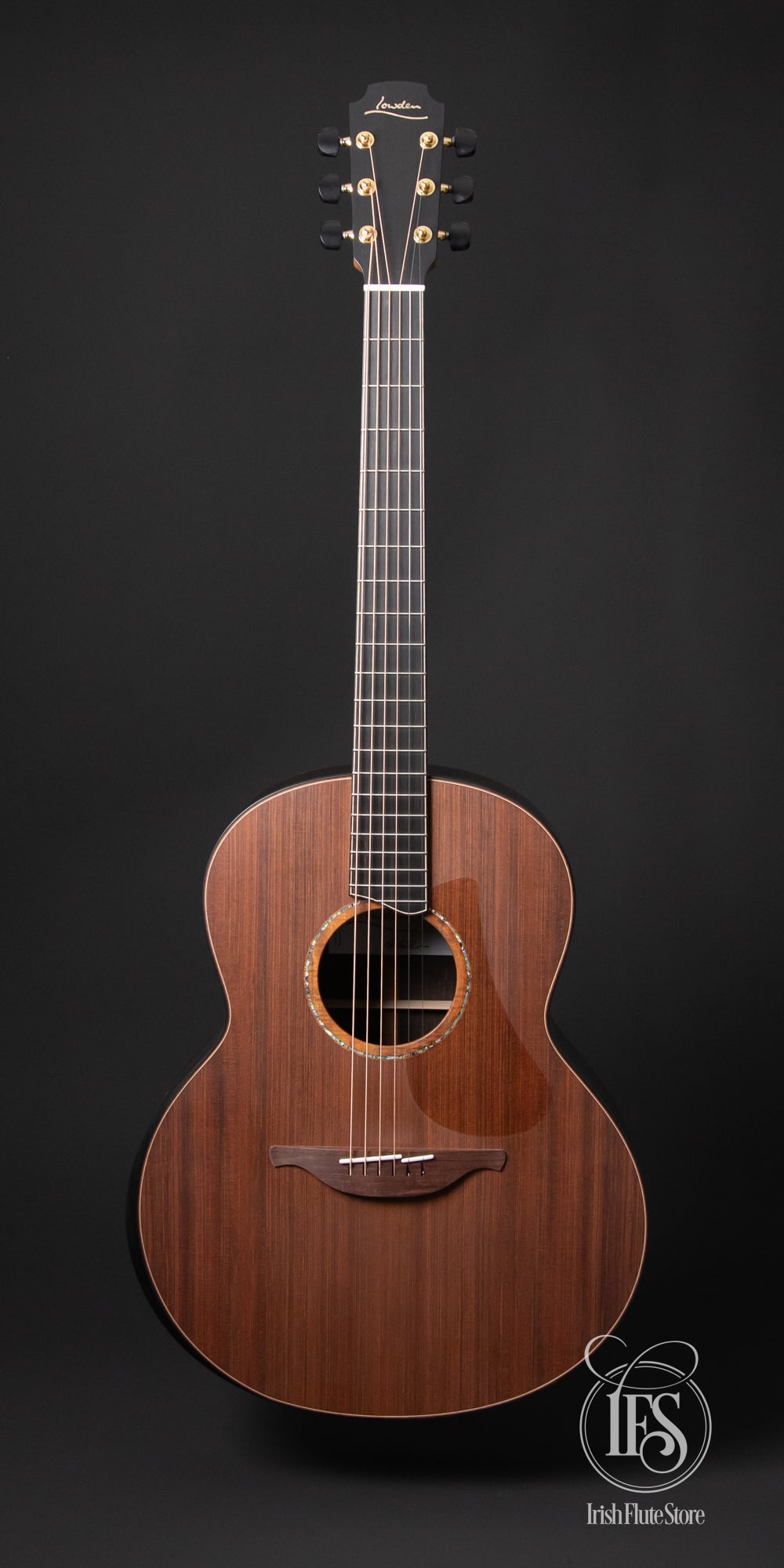 Lowden Guitars F50 African Blackwood & Sinker Redwood with Ebony Bevel Front Full