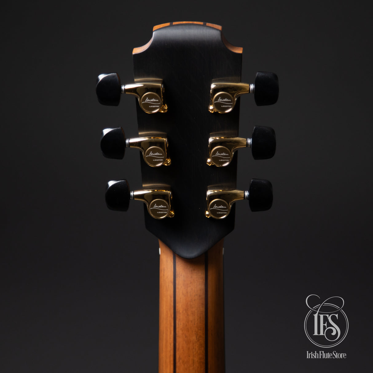 Lowden Guitars F50 African Blackwood & Sinker Redwood with Ebony Bevel Headstock Rear
