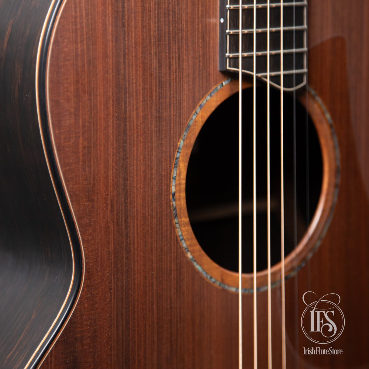 Lowden Guitars F50 African Blackwood & Sinker Redwood with Ebony Bevel Rosette