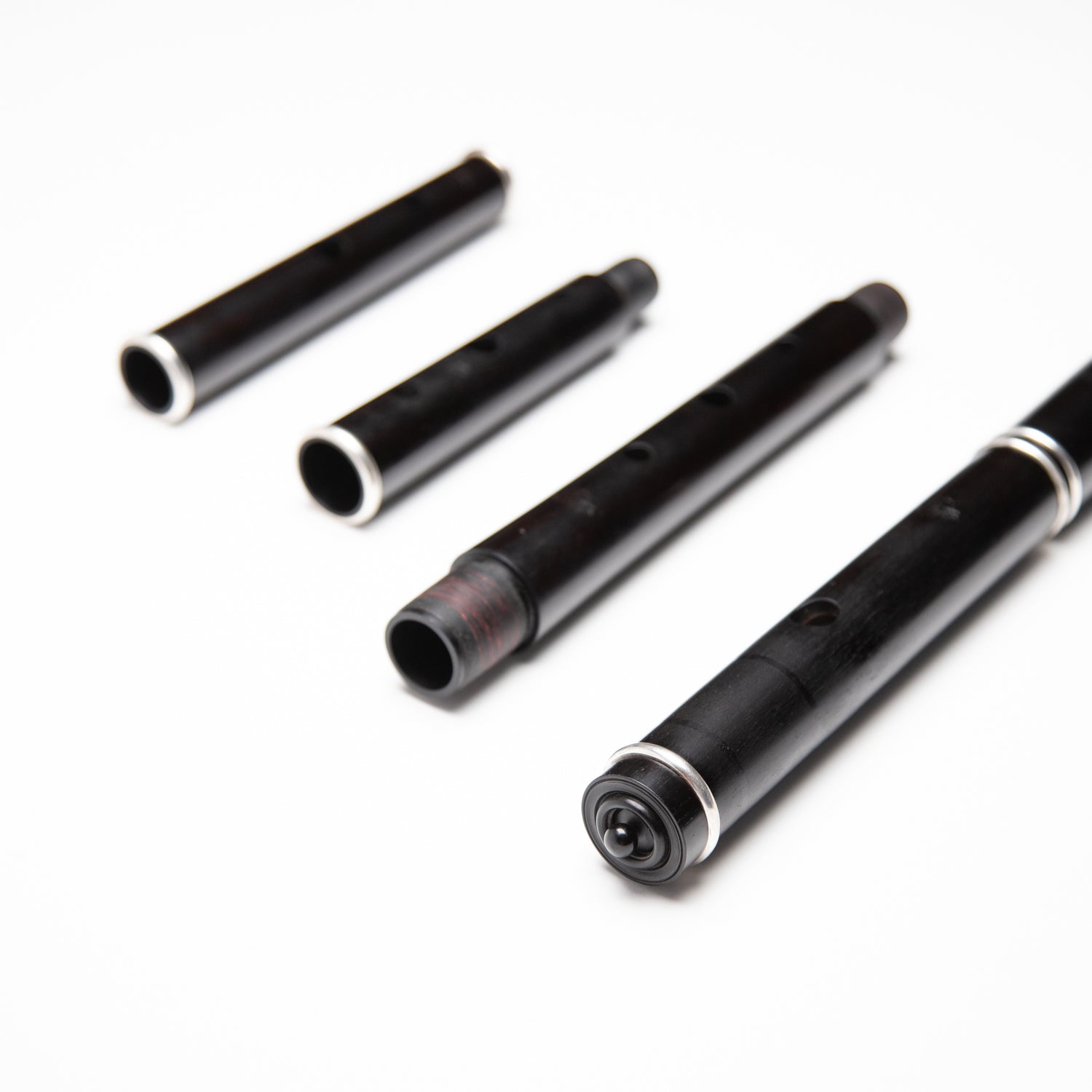 Grinter Blackwood & Silver Keyless Rudall