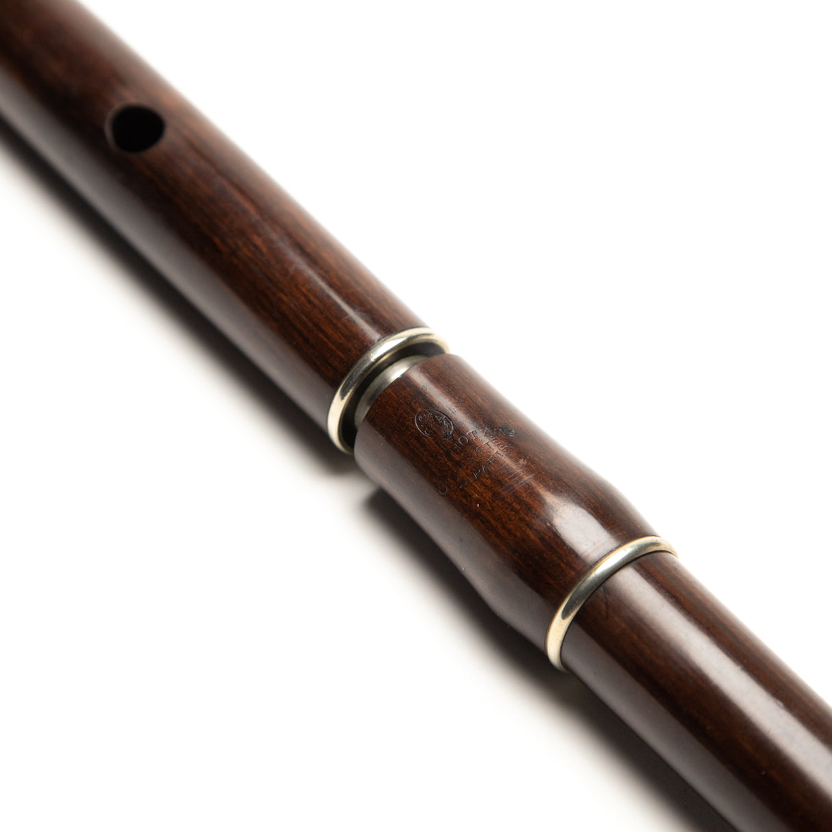 Olwell Restored Gautrot Cocus & Nickel Silver 5-Key F Flute