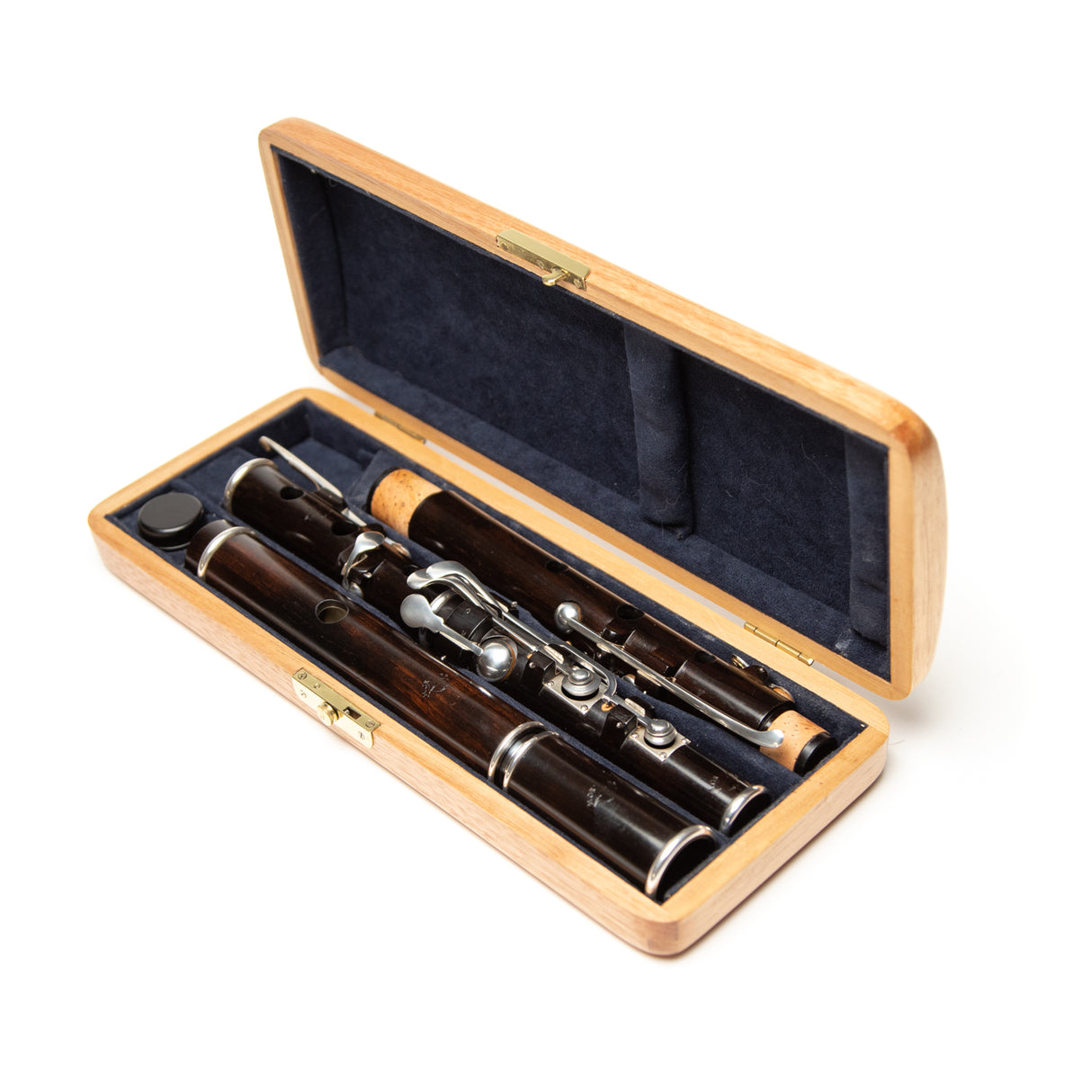 Grinter "New / Large Hole Model" Blackwood & Silver 8-Key
