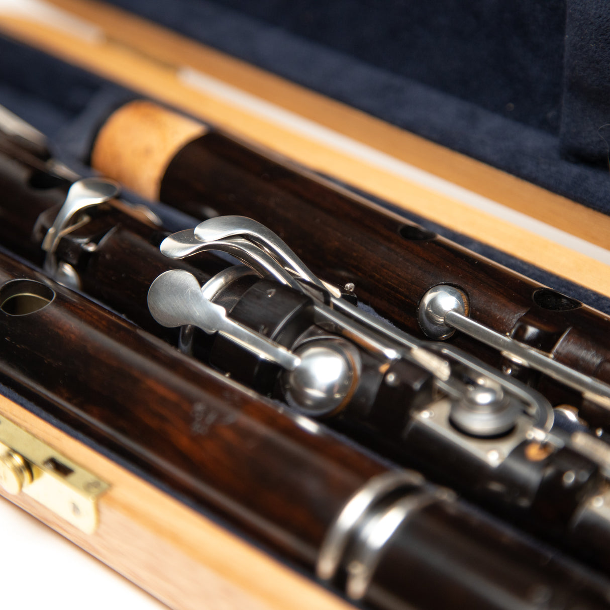 Grinter "New / Large Hole Model" Blackwood & Silver 8-Key