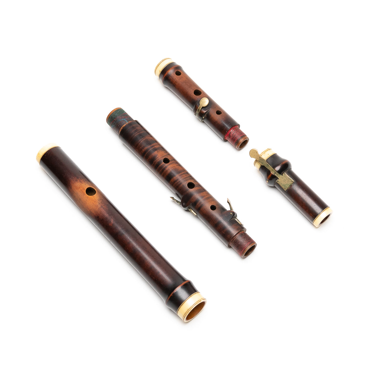 Anonymous 19th Boxwood & Ivory 4-Key Flute