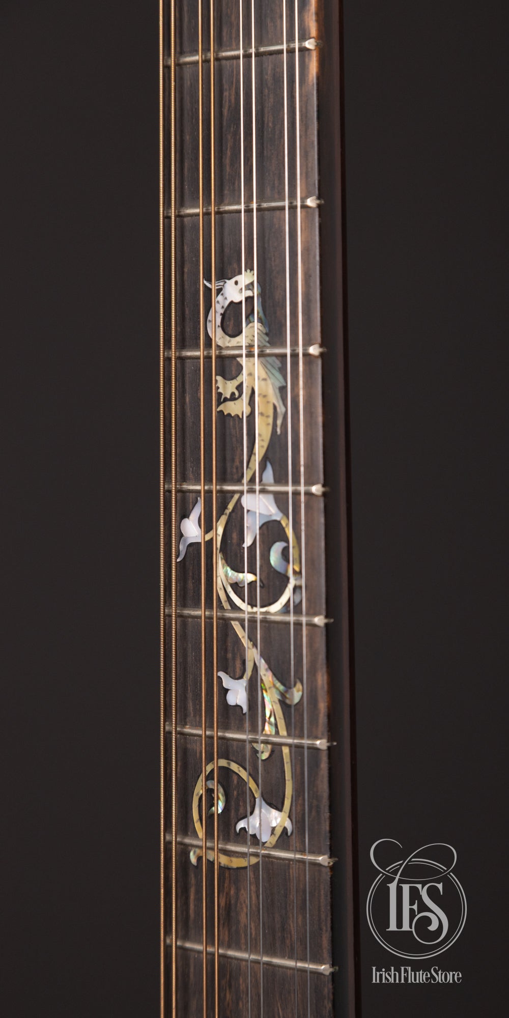 Crump B-III Irish Bouzouki with Pickup and Dragon Inlay