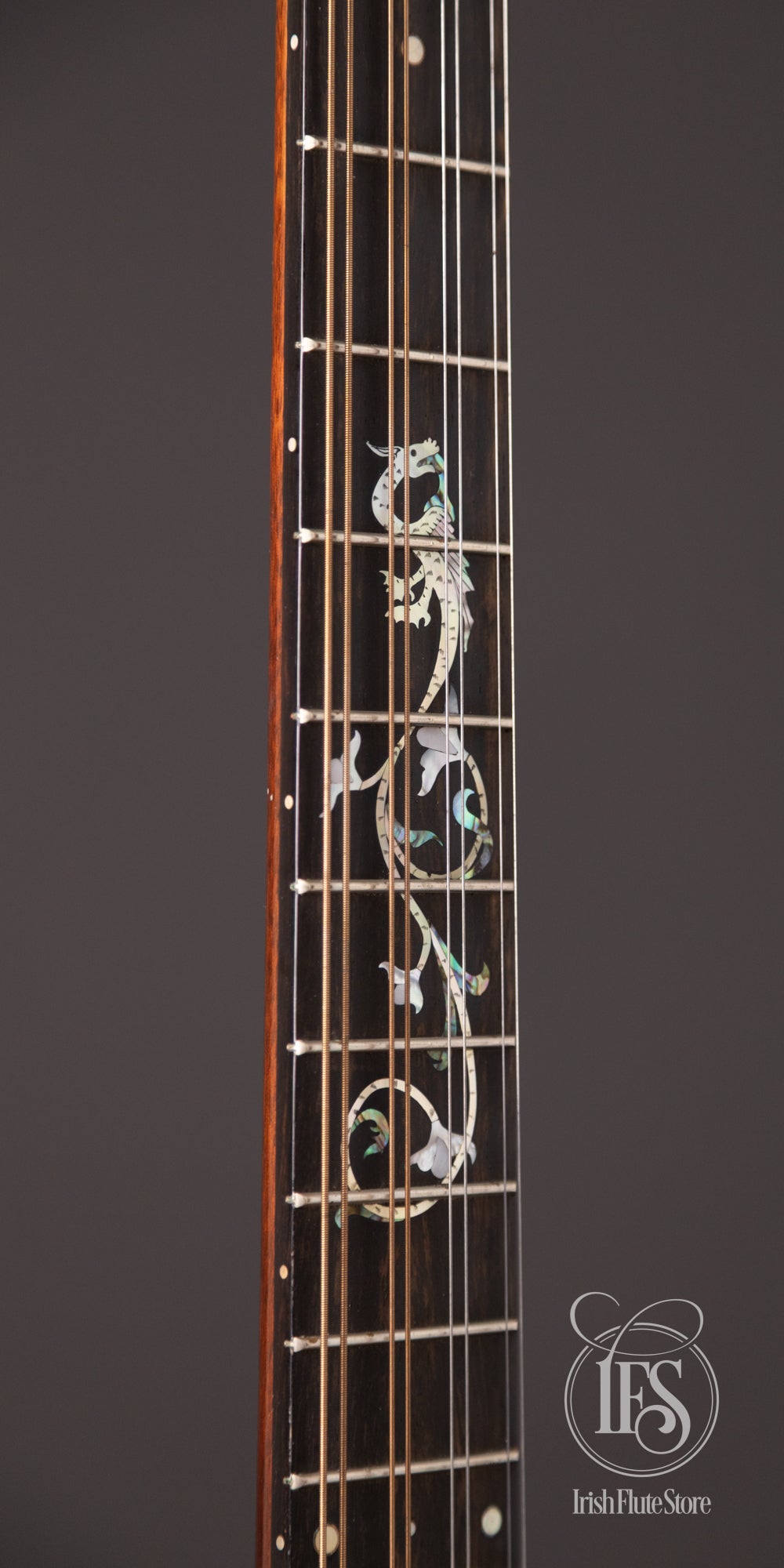 Crump B-III Irish Bouzouki with Pickup and Dragon Inlay