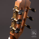 Gotoh Classical Gold tuners with ebony buttons on the Lowden S-25J