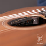 L.R. Baggs Session VTC soundhole control panel on the Lowden S-25J