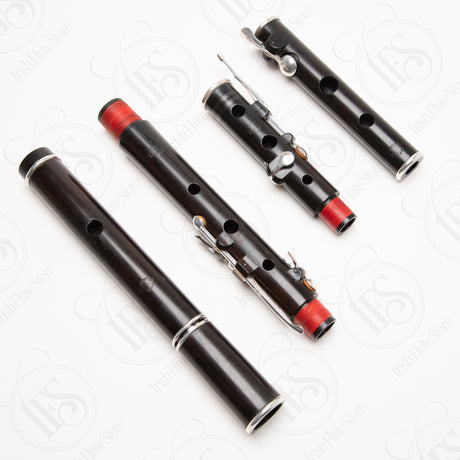 Michael Grinter Blackwood & Silver Large Hole Rudall 6-Key, D