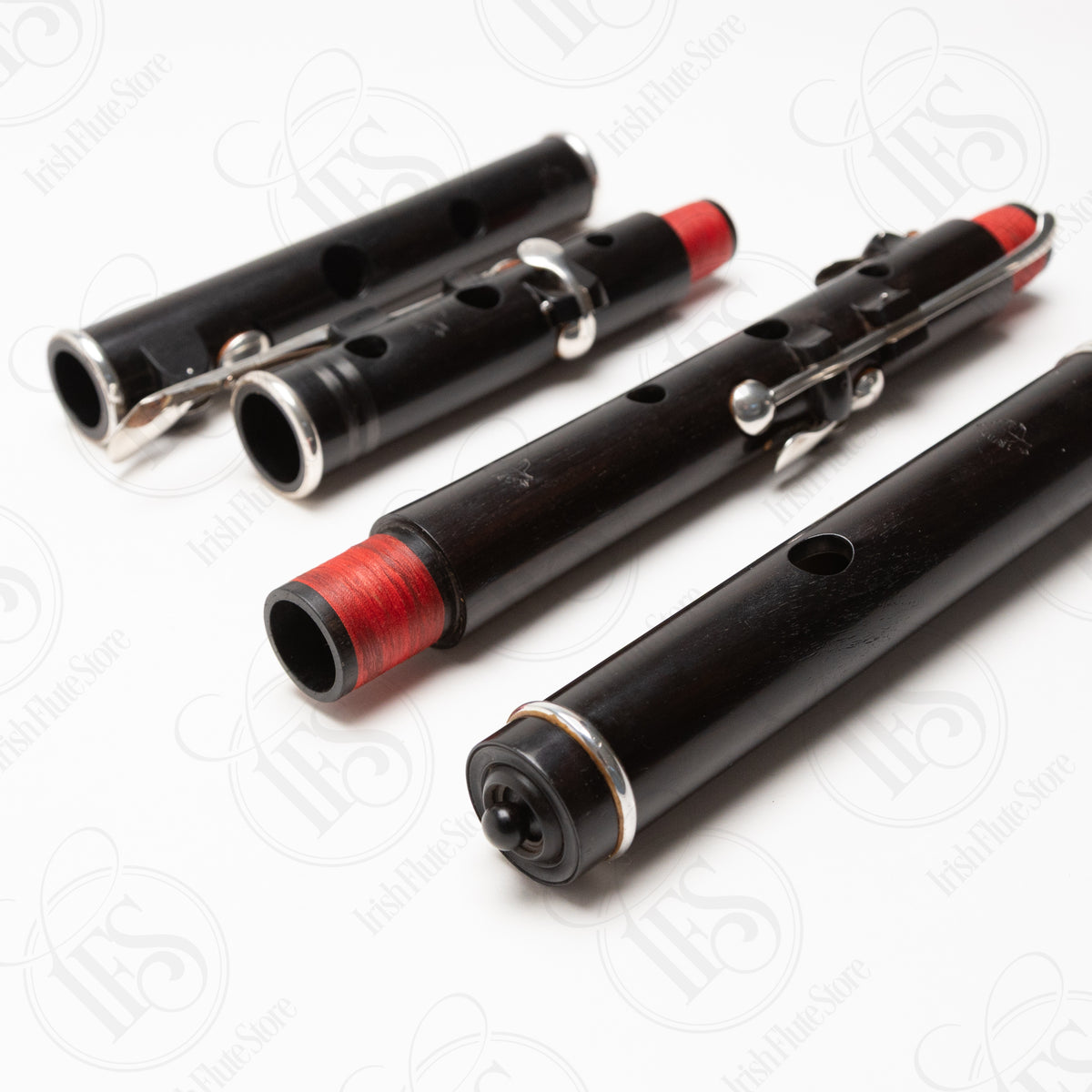 Michael Grinter Blackwood & Silver Large Hole Rudall 6-Key, D
