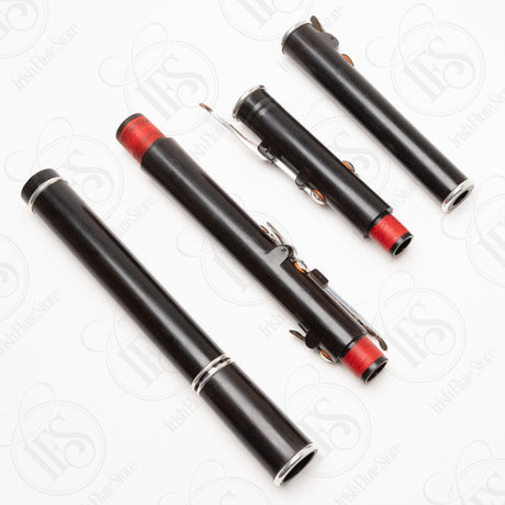 Michael Grinter Blackwood & Silver Large Hole Rudall 6-Key, D