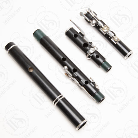 John Gallagher Blackwood & Silver Large Hole Rudall 8-Key, D
