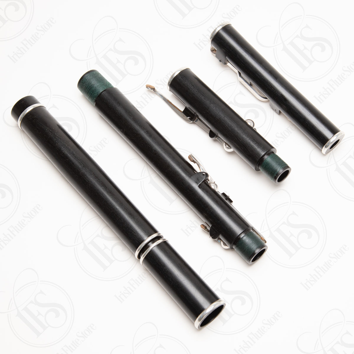 John Gallagher Blackwood & Silver Large Hole Rudall 8-Key, D