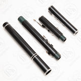 John Gallagher Blackwood & Silver Large Hole Rudall 8-Key, D