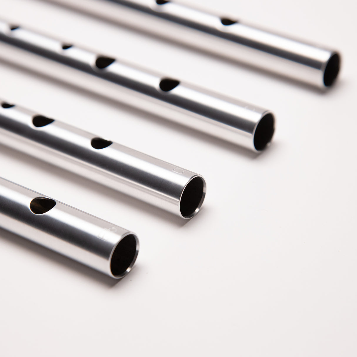Dante Aluminum Bb/C/D/Eb Whistle Set with Adjustable Fipple Block